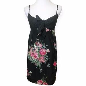 Kenzo Black Silk Slip Dress | 42 FR